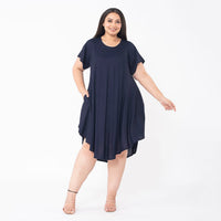 TAMSY, 100% Rayon Dress With Sleeve