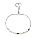 Karis African Amethyst Bolo Bracelet in Platinum Bond 2.00 ctw - Sticky add to cart bar