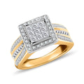 NY Closeout 10K Yellow Gold Diamond (G-H, I2-I3) Ring (Size 10.0) (6.30 g) (Del. in 7-10 Days) 1.00 ctw - Sticky add to cart bar