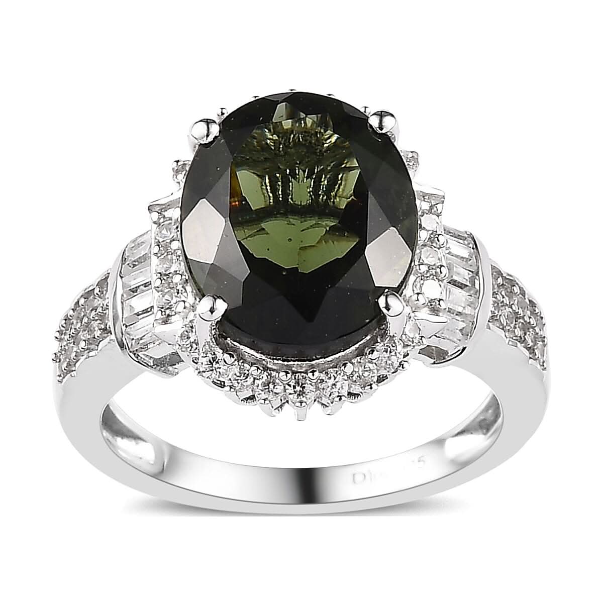 Platinum Over Sterling Silver 4.90 ctw