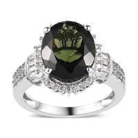 Platinum Over Sterling Silver 4.90 ctw