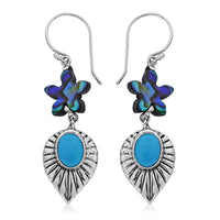 Starfish Dangle Earrings in Sterling Silver 2.00 ctw