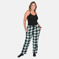 Victory Sportswear Purple and Black Plaid Pattern Microfleece Lounge Pants - M - Sticky add to cart bar