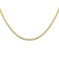 10K Yellow and White Gold 4.5mm Ice Chain Necklace 18 Inches 23.80 Grams - Sticky add to cart bar