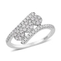 Luxuriant Lab Grown Diamond G-H SI Ring in Platinum Over Sterling Silver 0.50 ctw - Sticky add to cart bar