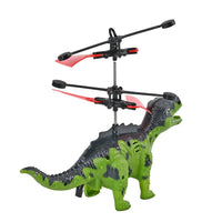 Green R/C Flying Dinosaur with Lights and Remote Control (3xAA Not Include)