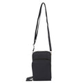Black Solid Color Faux Leather Shoulder Bag (4.3"x7"x2.8") with Matching Shoulder Straps - Sticky add to cart bar