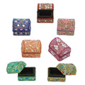 Handcrafted Set of 7 Multi Color Wooden Beaded Jewelry Box - Sticky add to cart bar