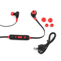 Closeout iHip Warrior Red and Black Bluetooth Sport Earbuds, Best Workout Earbuds For Running, Foldable Earbuds - Sticky add to cart bar