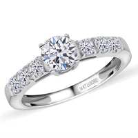 Luxoro 14K White Gold Luxuriant Lab Grown Diamond G-H VS Ring 1.15 ctw (Del. in 7-10 Days)