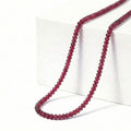 Rhapsody Certified & Appraised AAAA Ouro Fino Rubellite 18 Inch Beaded Necklace in 950 Platinum 75.00 ctw, Rubellite Jewelry, Necklace Gift For Her - Sticky add to cart bar