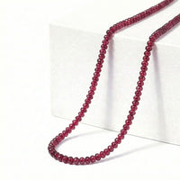 Rhapsody Certified & Appraised AAAA Ouro Fino Rubellite 18 Inch Beaded Necklace in 950 Platinum 75.00 ctw, Rubellite Jewelry, Necklace Gift For Her