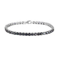 Parti Sapphire Bracelet in Platinum Over Sterling Silver (8.00 In) 18.90 ctw - Sticky add to cart bar
