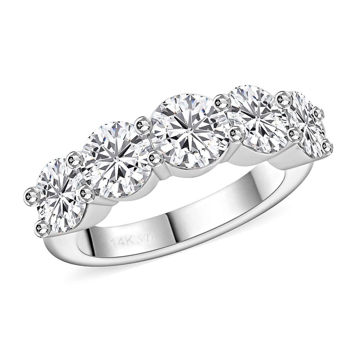 Modani 14K White Gold Diamond G-H I2-I3 Ring 4.75 Grams 2.50 ctw