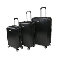 Karriage-Mate 3pc Hardshell Luggage Set -Black