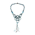 Turquoise Seed Beaded Necklace 20 Inches - Sticky add to cart bar