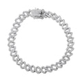 Moissanite Bracelet in Platinum Over Sterling Silver (6.50 In) 2.50 ctw - Sticky add to cart bar