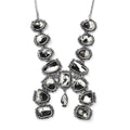 Artisan Crafted White Buffalo Squash Blossom Necklace 18 Inches in Black Oxidized Sterling Silver 38.25  ctw - Sticky add to cart bar