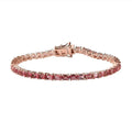 Premium Blush Tourmaline Tennis Bracelet in Vermeil Rose Gold Over Sterling Silver (8.00 In) 8.30 ctw - Sticky add to cart bar