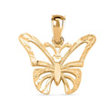 Made in America 10K Yellow Gold Butterfly Pendant 0.50 Grams - Sticky add to cart bar