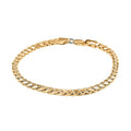 14K Yellow Gold 2.5mm Palma Chain Bracelet (7.00 In) 2.50 Grams - Sticky add to cart bar