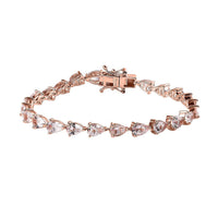 Doorbuster Pink Morganite Tennis Bracelet in Vermeil Rose Gold Over Sterling Silver (6.50 In) 8.75 ctw