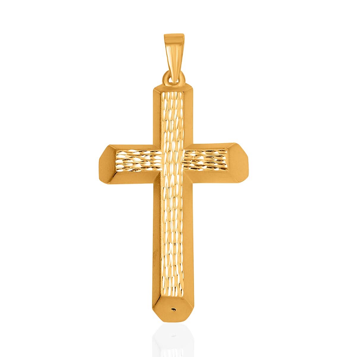 Electroform Cross Pendant in 24K Yellow Gold 3.60 Grams