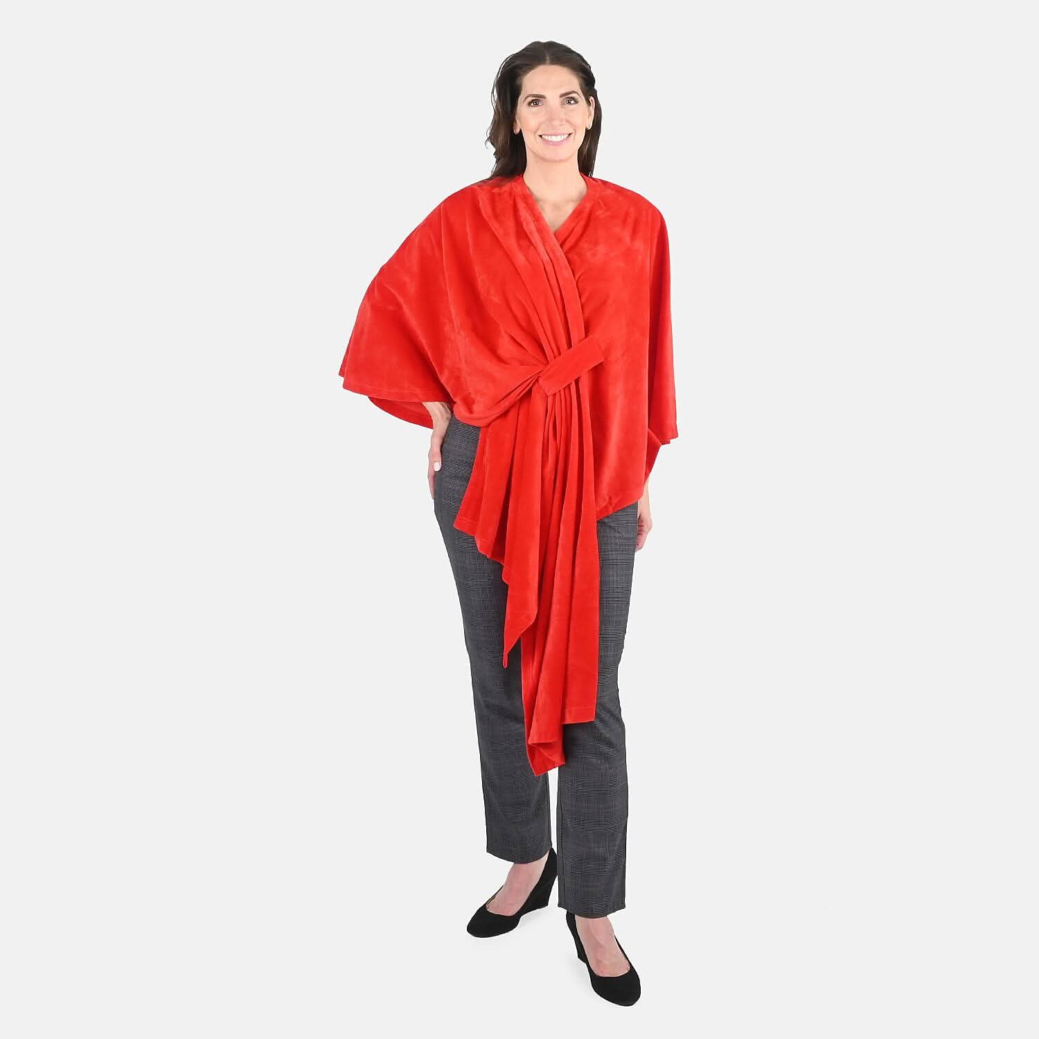 Tamsy, 100% Polyester Velvet Solid Scarf?
