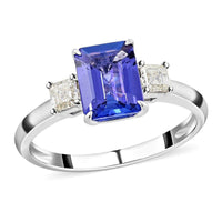 Modani 950 Platinum AAAA Tanzanite and G-VS Diamond Ring 4.70 Grams (Del. in 10-12 Days) 2.80 ctw