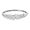 Moissanite Bangle Bracelet in Platinum Over Sterling Silver (7.50 In) 5.15 ctw - Sticky add to cart bar