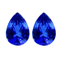 AAAA Tanzanite Set of 2 (Pear 9x6 mm) 2.60 ctw