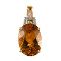 Premium Brazilian Heliodor and Diamond Pendant in Vermeil Yellow Gold Over Sterling Silver 5.15 ctw - Sticky add to cart bar