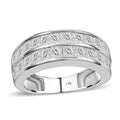 14K White Gold G-H I1-I2 Diamond Half Eternity Band Ring 5.10 Grams 2.00 ctw - Sticky add to cart bar