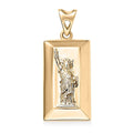Luxoro 10K Yellow Gold Statue of Liberty Bar Pendant 1.65 Grams - Sticky add to cart bar