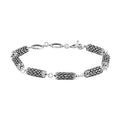 TLV Bali Legacy Sterling Silver Tulang Naga Texture Bracelet (7.25 In) (12.90 g) - Sticky add to cart bar