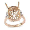 Luxoro 14K Yellow Gold G-H I2 Diamond Ring (Size 6.0) 0.20 ctw - Sticky add to cart bar