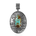 Artisan Crafted Royston Turquoise Pendant in Sterling Silver 9.10 ctw - Sticky add to cart bar