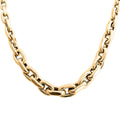 Graduate Faceted Rolo Italian 10K Yellow Gold Necklace 18-20 Inches 9.80 Grams - Sticky add to cart bar