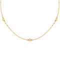 Bolle Oro Italian 14K Yellow Gold Station Necklace 18 Inches 1.25 Grams - Sticky add to cart bar
