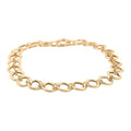 Hammered Ancient Italian 10K Yellow Gold Circles Bracelet (7.50 In) 5.35 Grams - Sticky add to cart bar