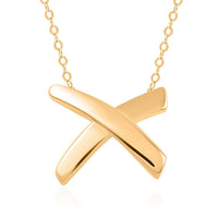 Italian 10K Yellow Gold Bold Cross Necklace (18-20 Inches) (1.20 g)