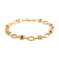 Abbracci Italian 10K Yellow Gold Bracelet (7.50 In) 4.30 Grams