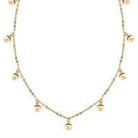 Specchio Italian 10K Yellow Gold Circle Pendant Necklace 18-20 Inches 1 Grams
