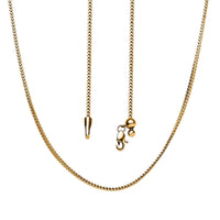 22K Yellow Gold Franco Chain Necklace with Bolo Extender 20 Inches 9 Grams