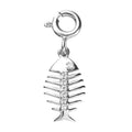 Moissanite Fish Charm in Platinum Over Sterling Silver 0.07 ctw - Sticky add to cart bar