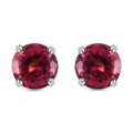 Rhapsody 950 Platinum AAAA Ouro Fino Rubellite Solitaire Stud Earrings 2.10 ctw - Sticky add to cart bar