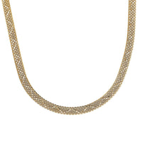 21K Yellow Gold Bismark Chain Necklace 21 Inches 8.50 Grams