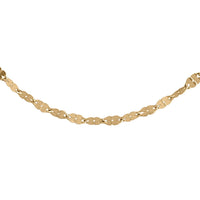 Clover Petali Italian 10K Yellow Gold Necklace 36 Inches 1.40 Grams