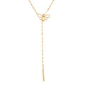 Italian 10K Yellow Gold Slider Bee Necklace (28 Inches) (1.25 g) - Sticky add to cart bar