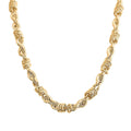 Torchon Italian 14K Yellow Gold Link Necklace (24 Inches) (12.35 g) - Sticky add to cart bar